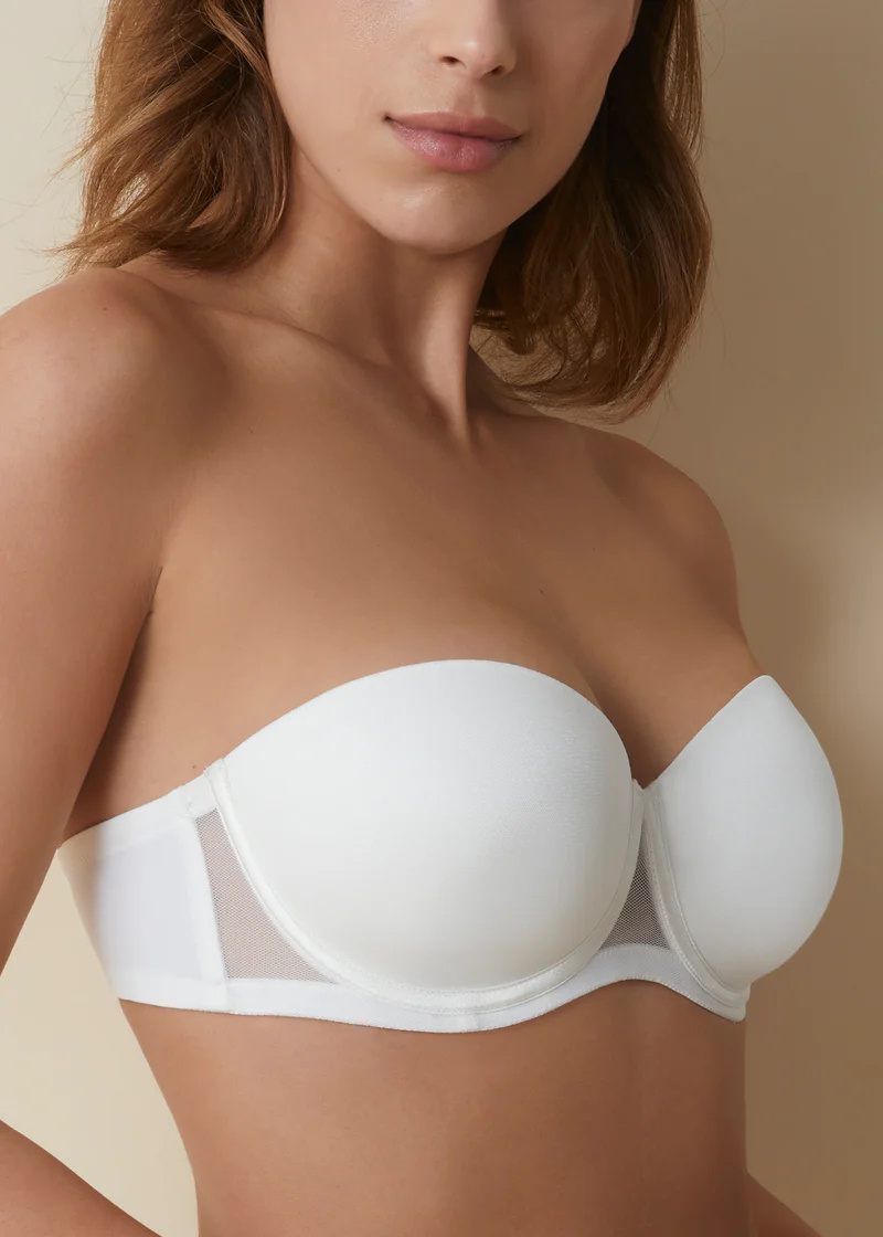 Gepolsterter BH Esmeralda Weiß