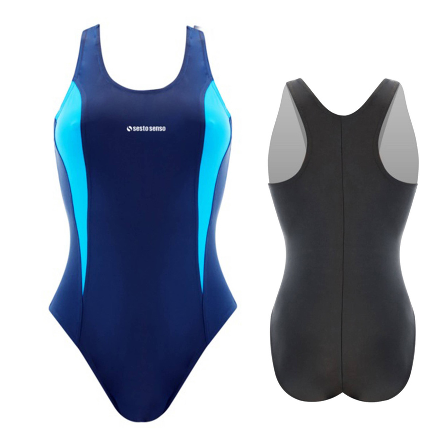 Einteiliger Badeanzug P186 Blau