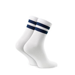 Jugend Sportsocken mit Streifen Kunst. 022 C308 navy-weiß