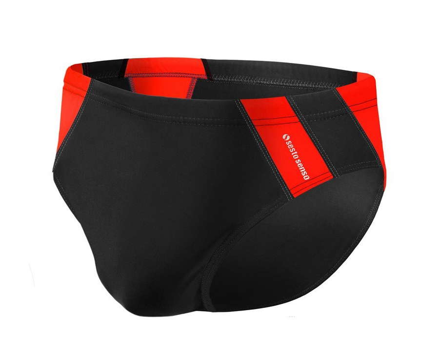 Bade-Slips Herren Serie Schwarz