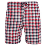 Sleeping shorts, pajama-style, short, made of cotton with a drawstring at the waist.