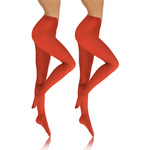 Blickdichte Strumpfhose Hiver 40DEN Rot
