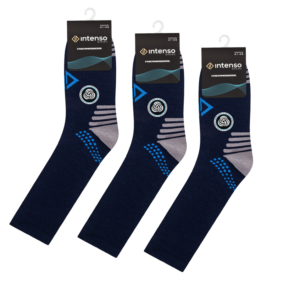 3x Intenso ThermoWool Merinowolle Trekking Socken - ART. 0730