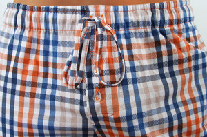 Schlafanzug Herrenserie Blau-Rot