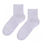 Skarpetki damskie Art. 037 melanż jasne szare Steven