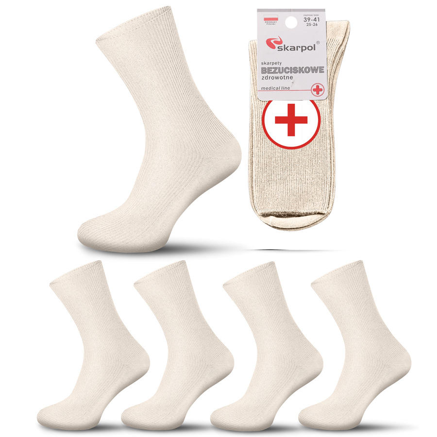 5X Baumwollsocken Ohne Druck medizinische Kunst. 02 Skarpol