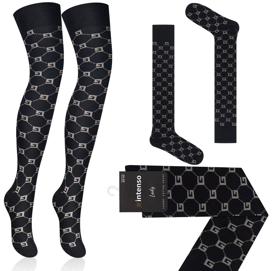 Șosete peste genunchi Seria Luxury Art. 0372 Imprimeu