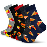 5X Bunte Fast Food Socken für Männer