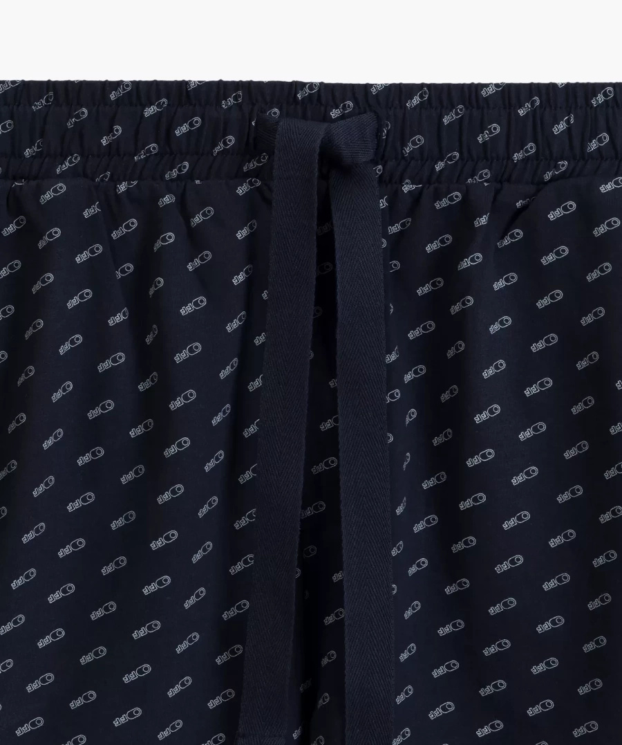 Herren Pyjama nmp-395 Grau/Marine/Grün/Blau