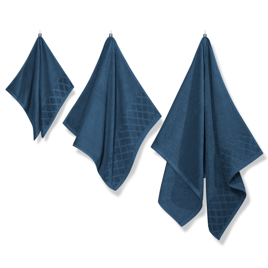 Towel Silky Navy