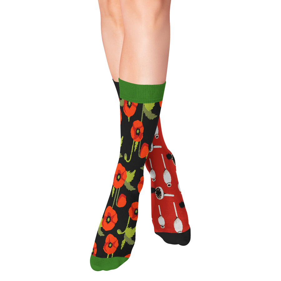 Socken Serie Funny Bunt Rot