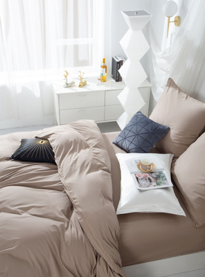 Bettwäsche Beige Gold