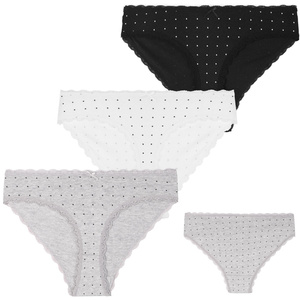 Damen-Spitzen-Bikiniunterteil S-2XL 3er-Pack