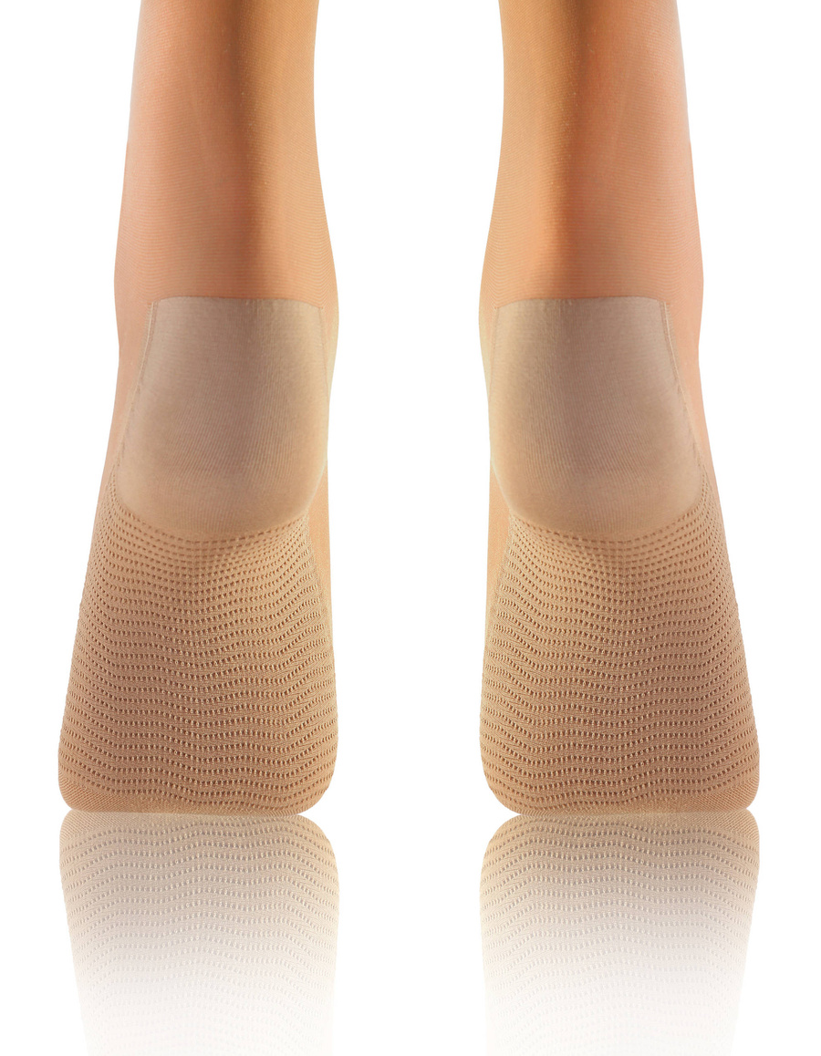 Sesto Senso Damen Kniestrümpfe Relax – Komfortabel mit Massageeffekt, 20 DEN, Halbtransparent, Poliamid-Elastan, Ohne Druck, Ideal für Büro & Kreislaufprobleme, Farbe: Vision/Beige