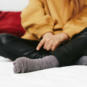 Skarpetki z wełny merino art. 130 GC005 czerwień Steven