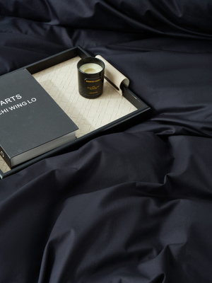 Bettwäsche Satin Queen Schwarz