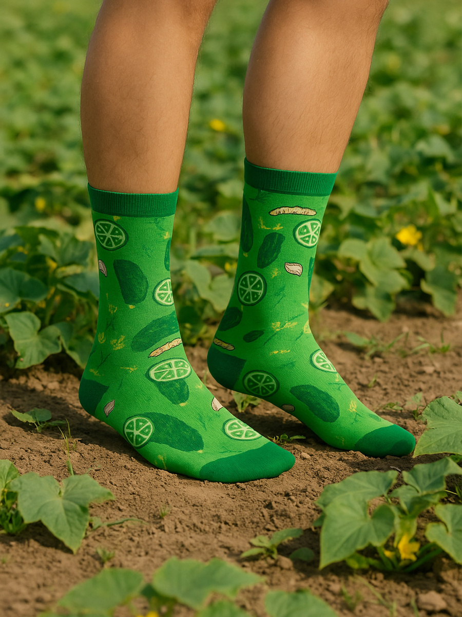 Damen-/Herren-Socken im Geschenkglas Pilzsuppe