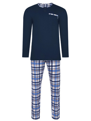 Herren Schlafanzug mit langen Ärmeln Jasiek 2576/26