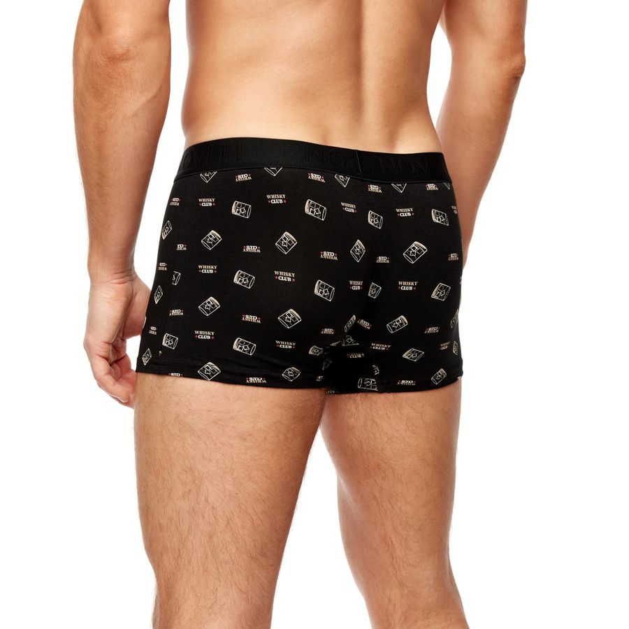 Herren Boxershorts Whisky Club schwarz