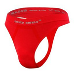 Sesto Senso Herren Seamless String CL13 – Komfortable Sportunterwäsche, Poliamid-Elastan, Ohne Nähte, Flexibel, Rot, Größen S/M und L/XL, Perfekt für Sport und Alltag