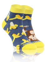 Sesto Senso Herren Skarpetki Finest Cotton – Modische Bananen-Muster, Bequeme Baumwolle, Atmungsaktiv, Kurze Länge, Vielseitig für Alltag und Eleganz, Mehrfarbig, Neu