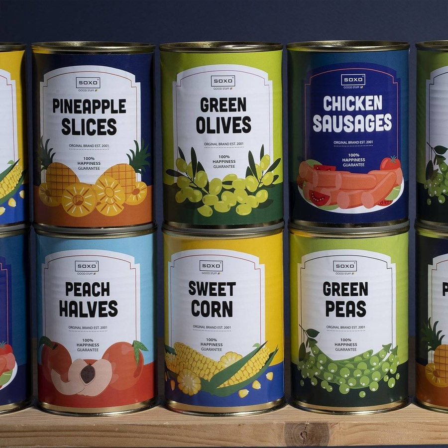 Skarpetki damskie kolorowe SOXO bawełniane brzoskwinie w puszce