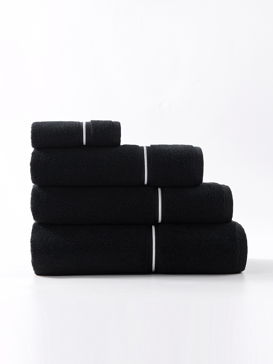 S TOWEL 100*150 LIBRE BLACK+WHITE
