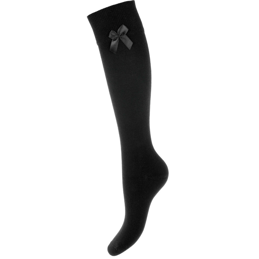 Podkolanówki DAMSKIE bawełniane z kokardką Milena