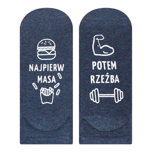 skarpetki stopki męskie Z NAPISAMI Soxo na prezent