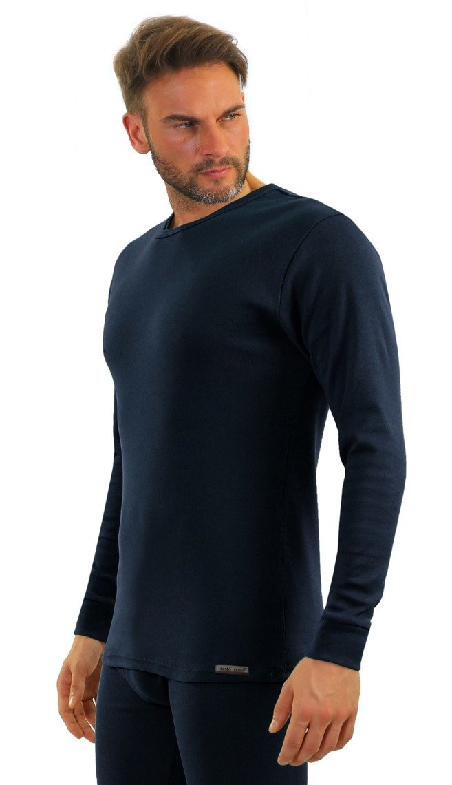 Langarmshirt Herren Art. 111 Dunkelblau