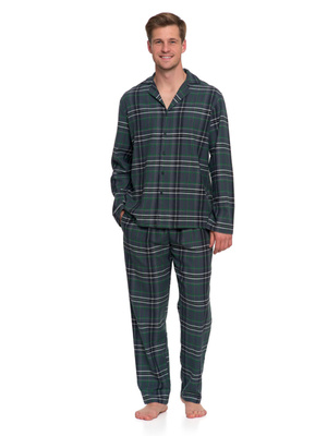 Pijama bărbătească flanelată PDM6700 model carouri