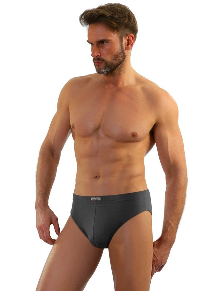 Herren-Slips SM01 Graphit
