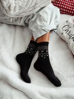 Women's Christmas socks with lurex 1283
