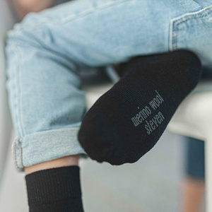 Socken Kinder Serie Merino Wool Schwarz