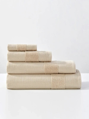 Towel Waffle Checky Beige