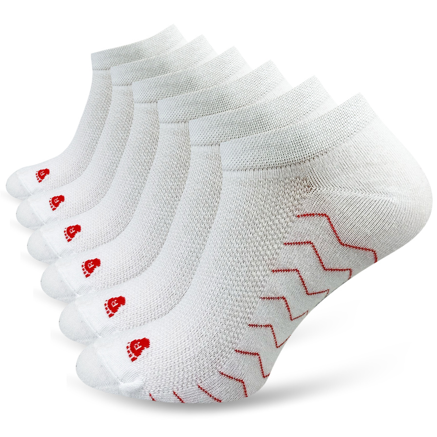 Sneaker-Socken P73 Weiß Rot