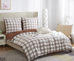 Bettwäsche Creasy Check Braun