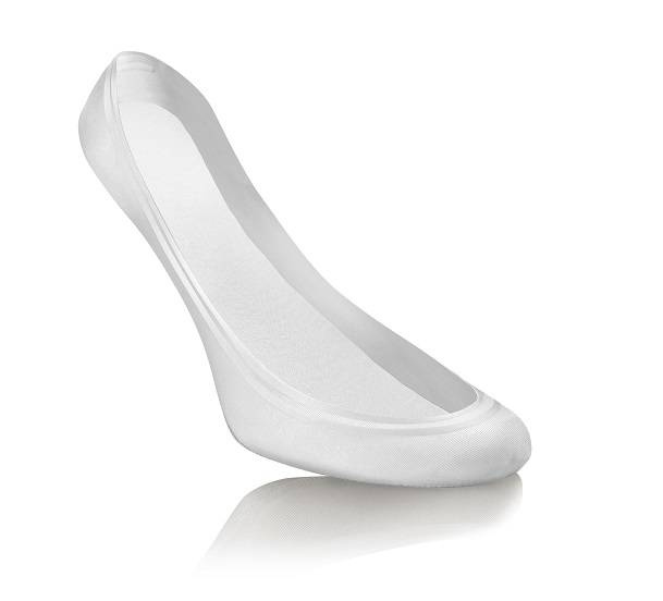 Sesto Senso Damen Ballerina Socken – Laser Cut, Antirutsch, Baumwolle & Poliamid, Silikon, Ideal für High Heels & Ballerinas, Weiß, Komfort & Stil, Neu