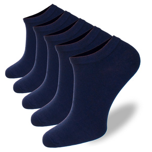 5x Herren Baumwollsocken Glatt