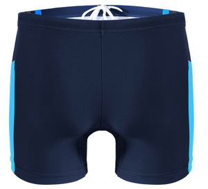 Sesto Senso Herren Badeboxer – Bequeme Schwimmshorts aus 80% Polyamid und 20% Elastan, Schnell trocknend, Mit Kontraststreifen, Ideal für Schwimmen und Strand, Farbe: Blau, Modell: BD364