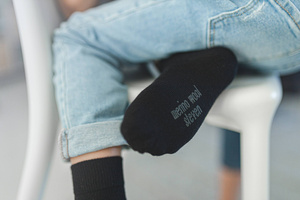 Kindersocken Merino Wool Dunkelblau/Blau