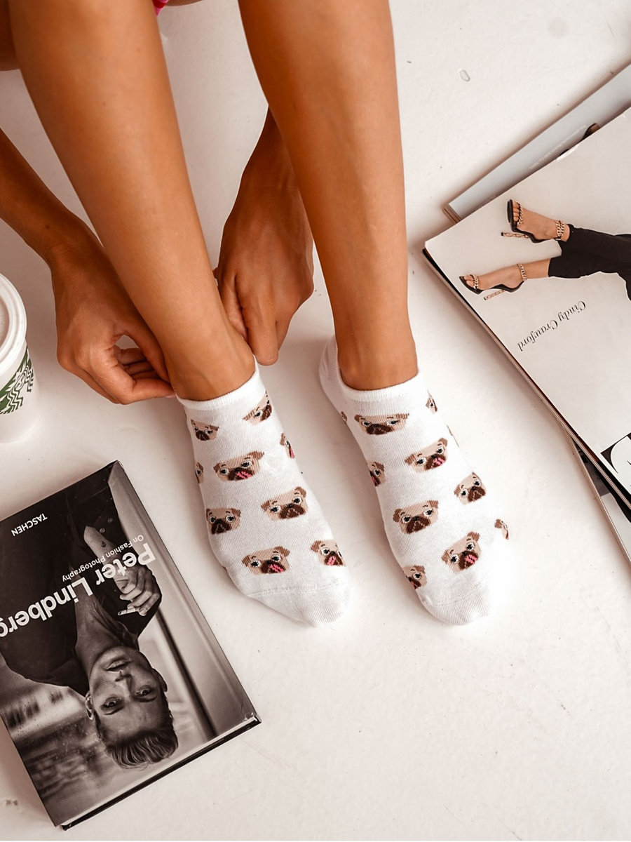 Sneakersocken Damen Kollektion 146 Weiß