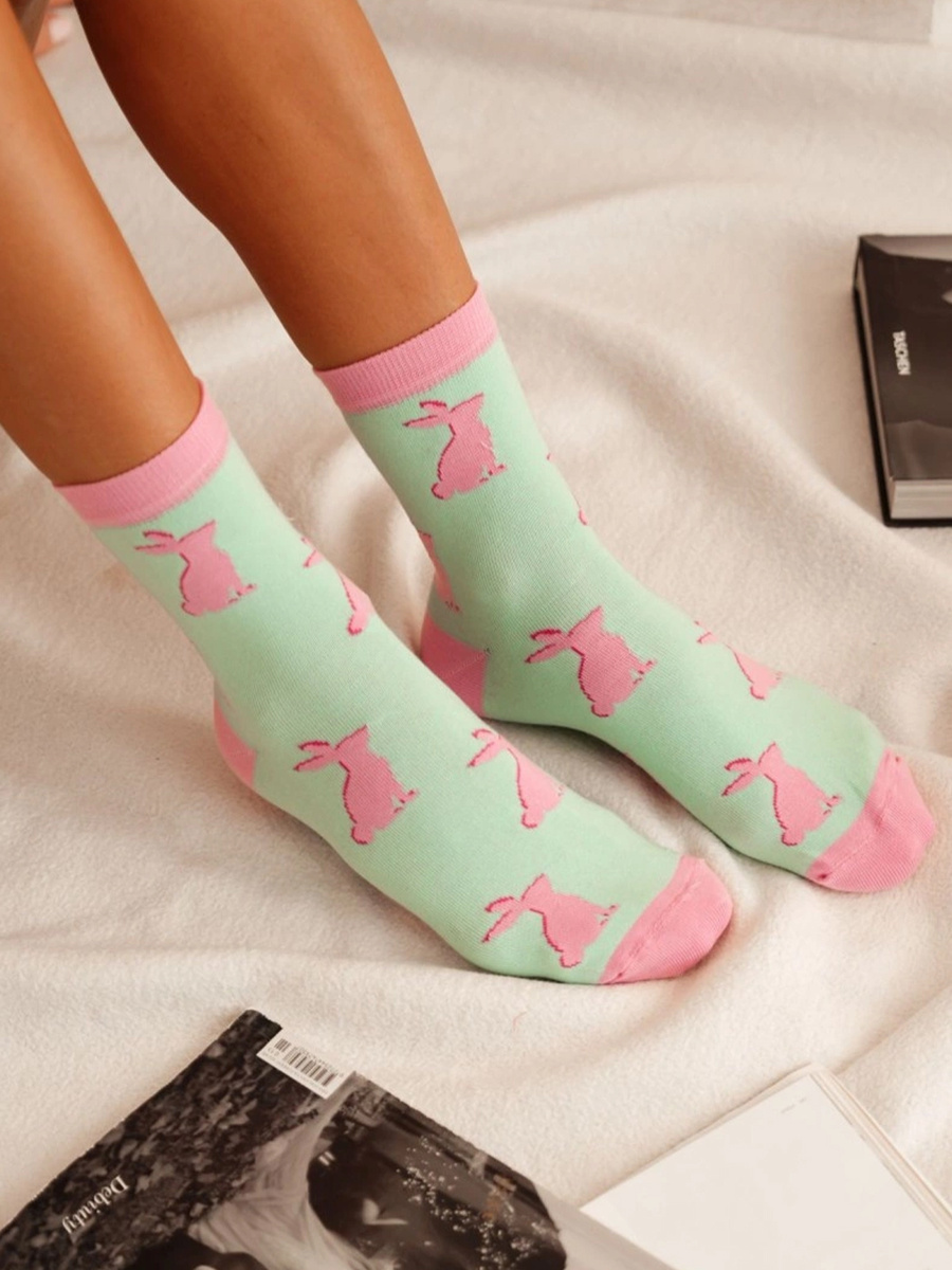 Damen Socken Wzorzyste 200 Ecru