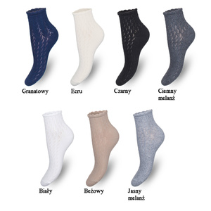 Durchbrochen-Socken Milena aus Baumwolle für Damen