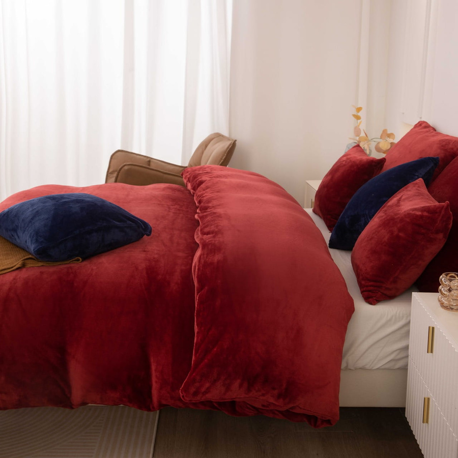 Bettwäsche Merry Bordeaux