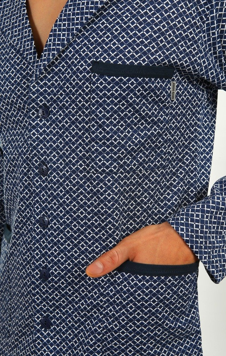 Herren-Schlafanzug Serie Blau