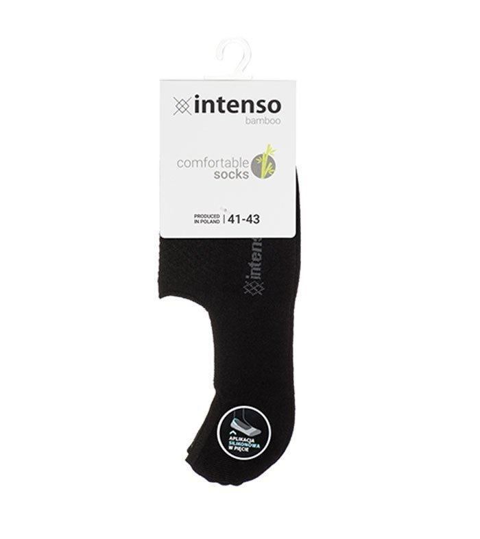 unsichtbare Bambusfasersocken für Mokassins mit Silikon 1900 Intenso