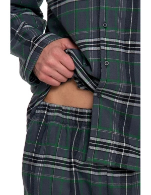 Pijama bărbătească flanelată PDM6700 model carouri
