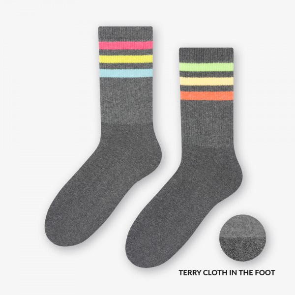 sportliche gestreifte Socken für Damen/Herren Mehr Mode