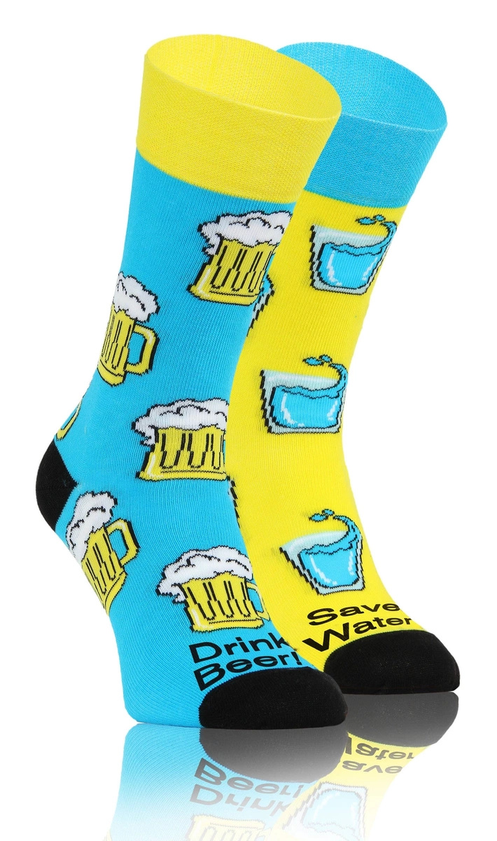 6X Finest farbige Socken als Geschenk von Sesto Senso